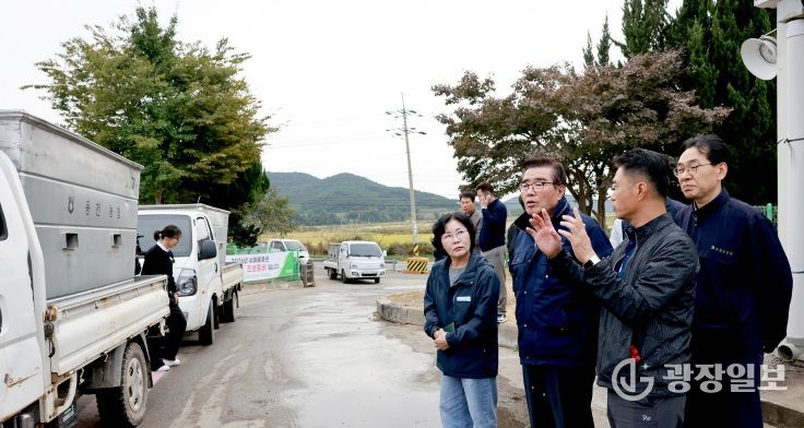 벼 수확기 농가 현장 방문