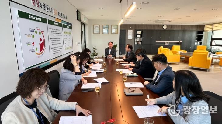 춘천교육지원청, 2025 하반기 교육장 학교방문 및 후속조치 협의회 개최