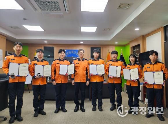 “생명을 살린 영웅들” 천안서북소방서, 하트‧트라우마 세이버 인증서 수여