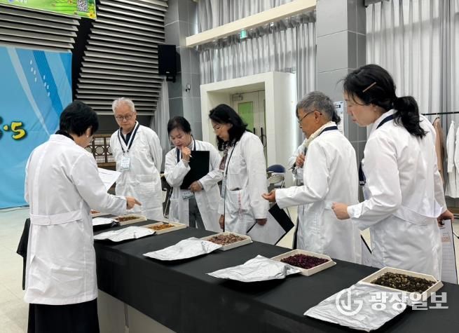 보성군, 전국 차인 한자리에… ‘보성세계차박람회’ 4대 경연대회 성료 _대한민국 티블렌딩 대회 심사사진