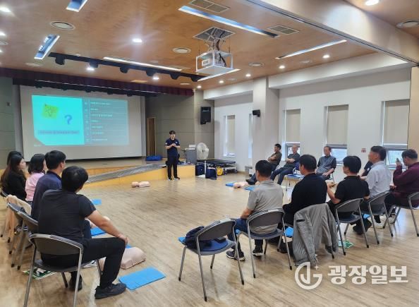 오산시보건소, 자동심장충격기 설치기관 대상 심폐소생술 및 응급처치 교육 실시