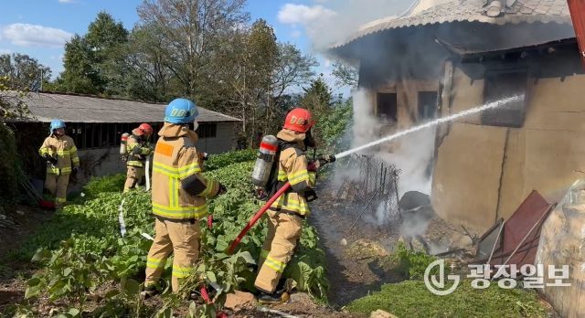 홍성소방서, 신속한 대응으로 주택화재 초기진압