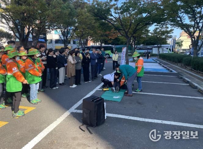 진주시 ‘합동소방⋅민방위대피 훈련’ 실시