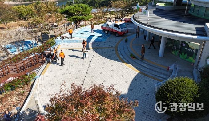 남해힐링숲타운 합동 소방훈련