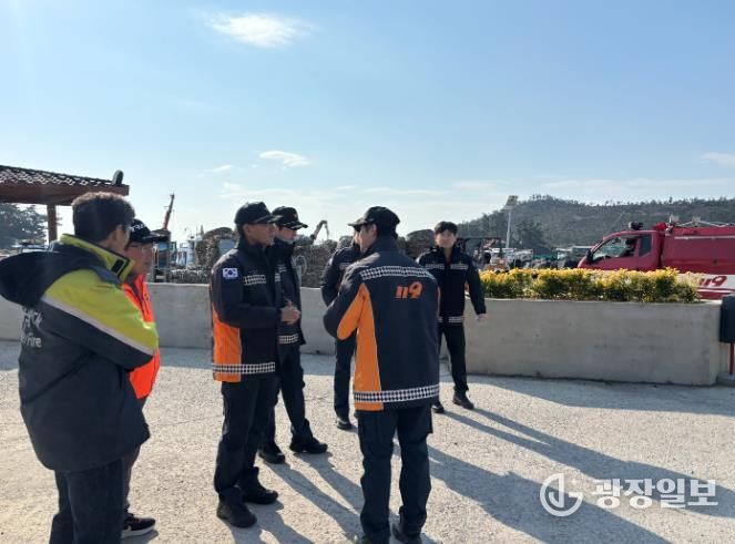 해남소방서, 도서지역 어불도 소방대응체계 점검 실시