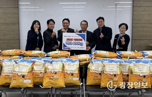 오산남부종합사회복지관, 원익IPS 협력사 일동으로부터 백미 400kg 기탁 받아