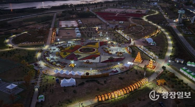 2025 양산국화축제 낮, 야간 드론촬영