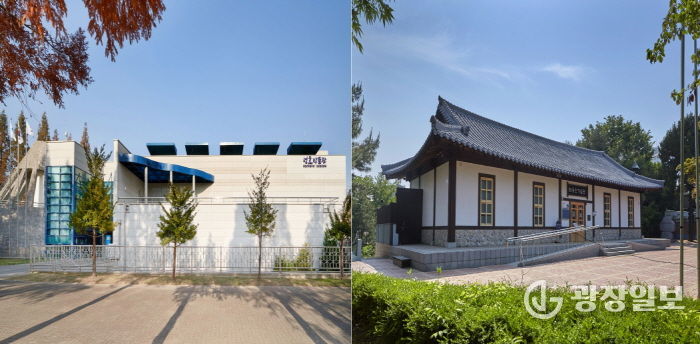 성호박물관(왼쪽 사진)과 최용신기념관(오른쪽 사진) 전경.