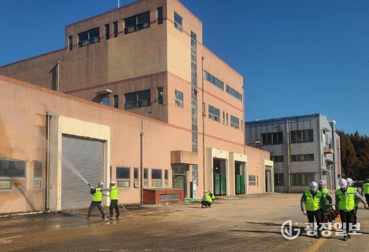 안성공공하수처리시설, 재난대비 합동 소방 훈련 실시