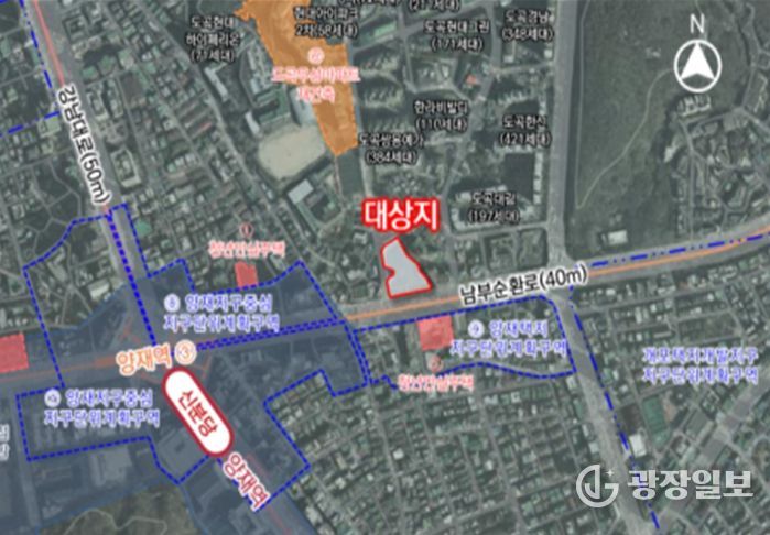 위치도(강남구 도곡동 914-1번지 일대)