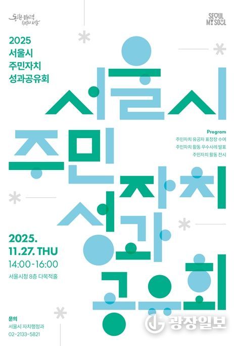 '2025년 주민자치 성과공유회' 포스터