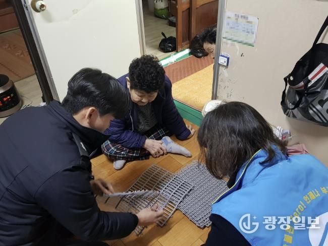 여수소방서, 복지기동대와 합동 '동절기 위기가구 집중 점검 및 지원' 실시