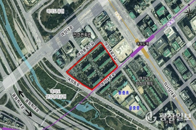위치도 (영등포구 여의도동 28 일대)