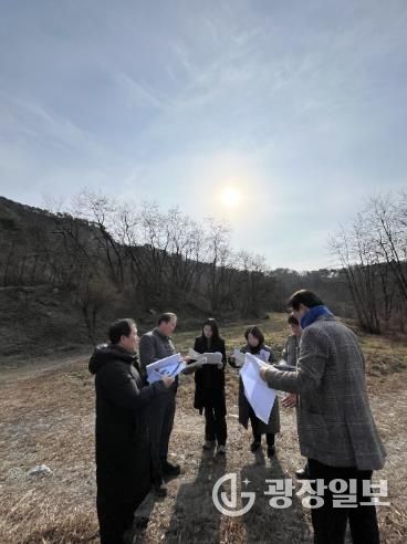 12월 10일 문화복지환경위원회가 고용산 숲속야영장 조성사업 관련 예산안 심의에 앞서 사업 현장을 직접 방문했다.