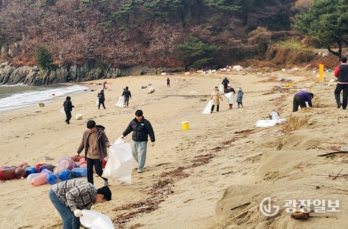 덕적면 떼뿌루해변 환경정화 활동
