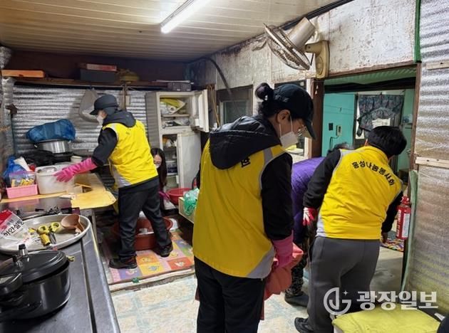 홍성군 갈산면, 수해피해 독거노인 주거 환경 개선