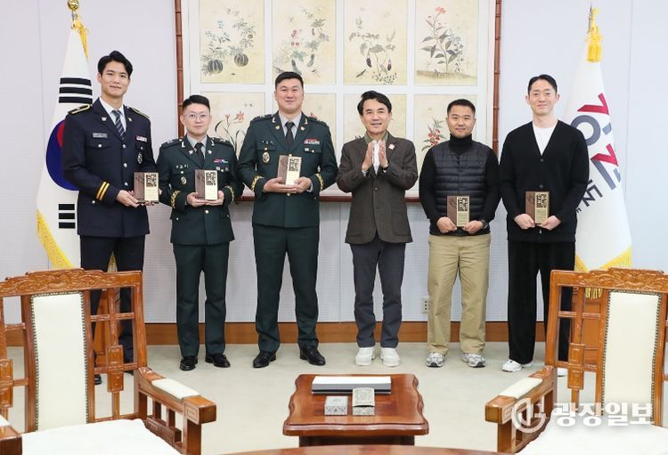 선행 의인(義人) 5명에게 도지사 표창