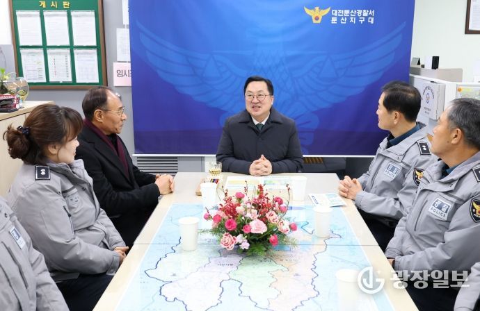 이장우 대전시장, 연말연시 치안 현장 격려