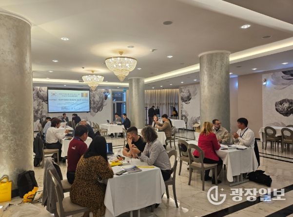 (주)화이어제로가 '2024 동유럽 시장개척단'에 참가한 모습