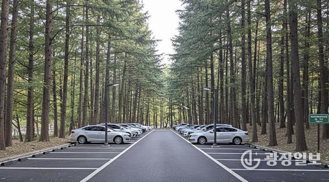 성남시 중원구 상대원동 하이테크밸리 근린공원에 조성하는 지평식 주차장 인공지능(AI) 생성 이미지