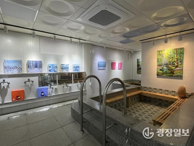 남해군 눈내목욕탕미술관, 노은영 '공간, 그리고 색의 온도'