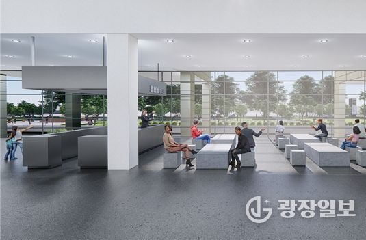 부산시립미술관 내 카페숍