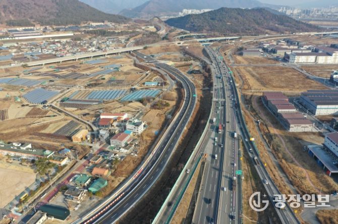 부분 개통 구간(대동~매리)