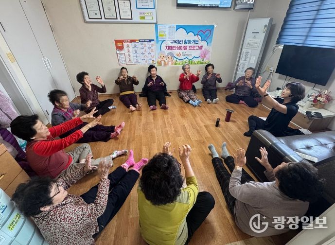 지난해 양생 건강마을 만들기 프로그램 모습