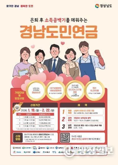 합천군‘경남도민연금’가입자 모집, 노후 준비 돕는다