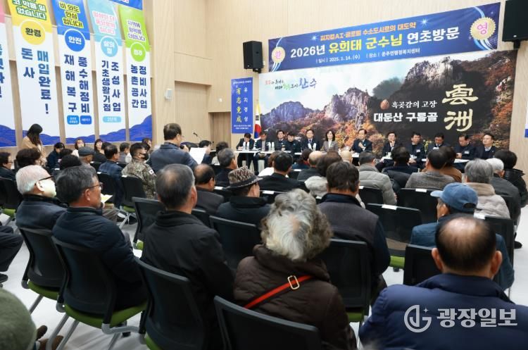 유희태 완주군수, 운주연초방문