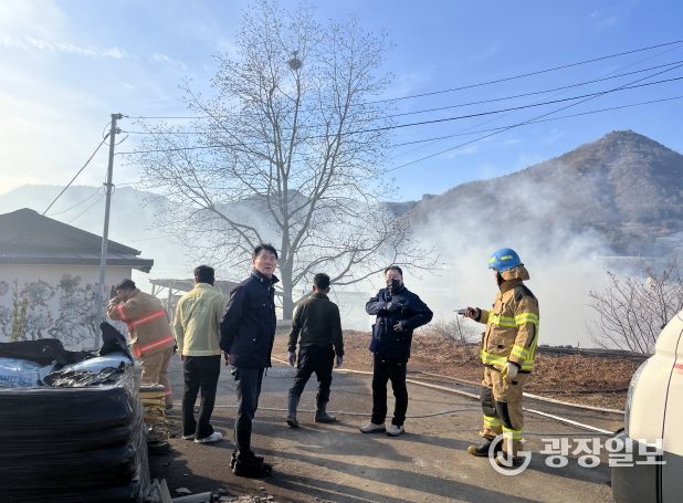 고흥군의회, 긴급 화재 현장 점검