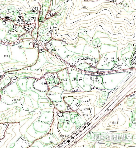 고정밀 전자지도 예시