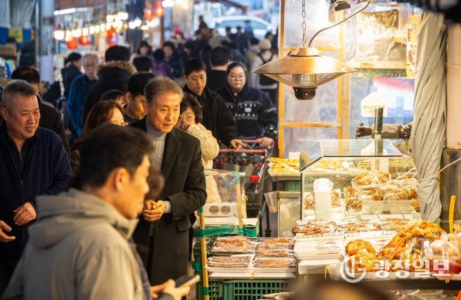 계양구, 설 맞이 전통시장 방문... 민생 현장 소통