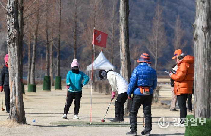 지난해 2월 열린 2025 시즌 오픈 전국 파크골프 대회 전경