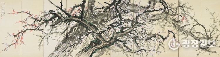 제25회 광양매화축제서 엄재권 화백 민화 특별전