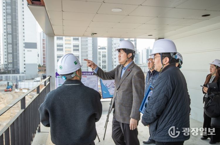 강범석 서구청장, 검단구 임시청사 현장 방문... “안전 최우선” 당부