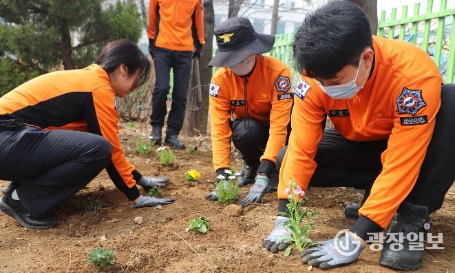 계양소방서, 봄맞이 청사 환경정비 실시