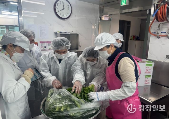 영동교육지원청 간부공무원 학교급식 특별점검