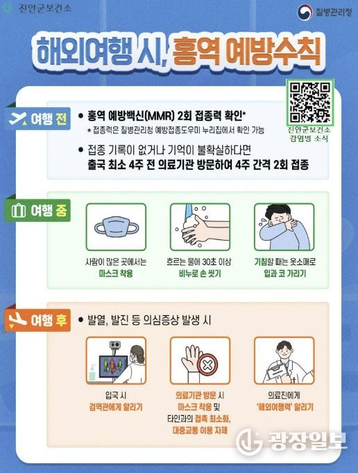 진안군, 설레는 여행 전 홍역 체크 필수!