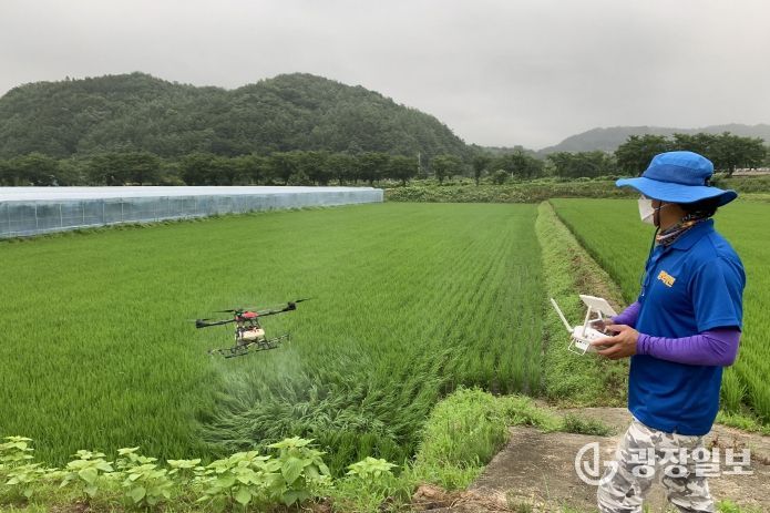 무주군 벼 무인 공동방제 지원사업